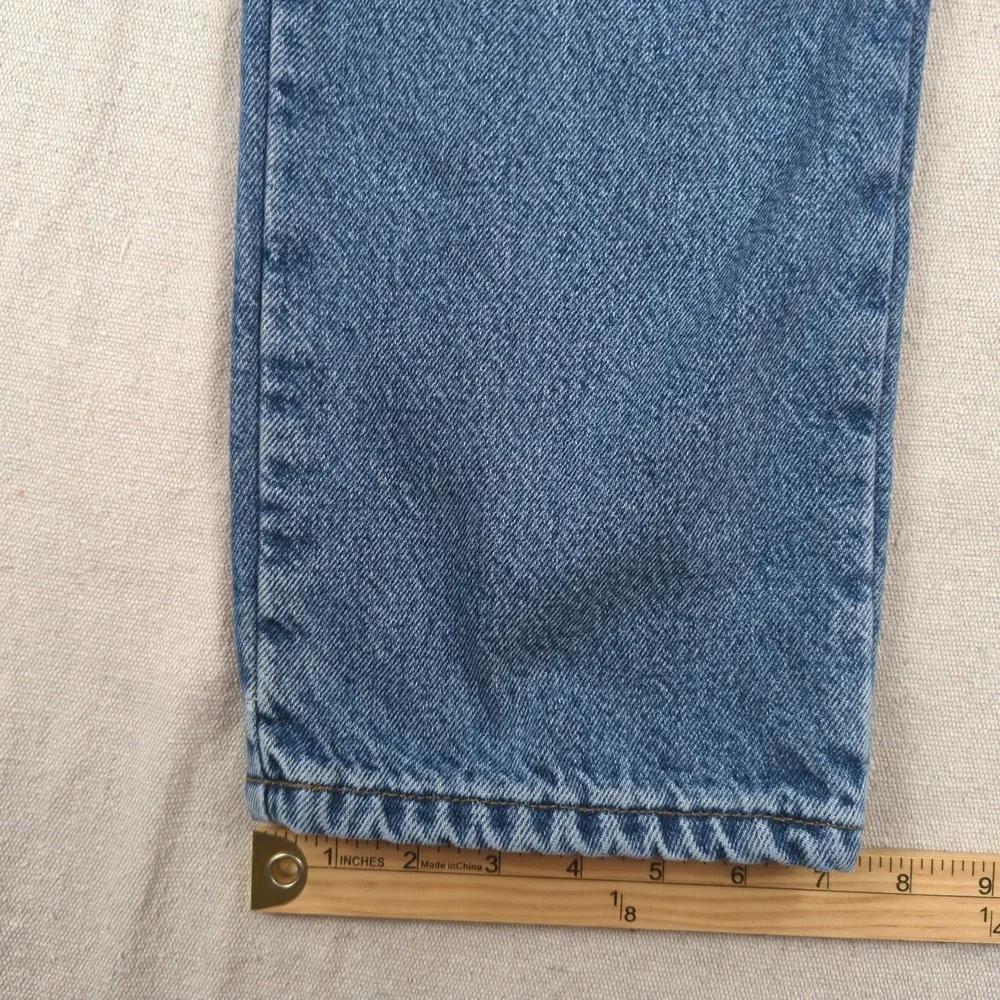 Vintage LL Bean Jeans Mens‎ 34x30 Blue Flannel Lined Classic Casual Denim